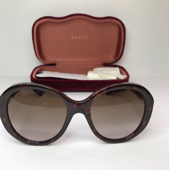 💯 Original Gucci GG0368S 002 55 Sunglasses - Picture 12 of 14